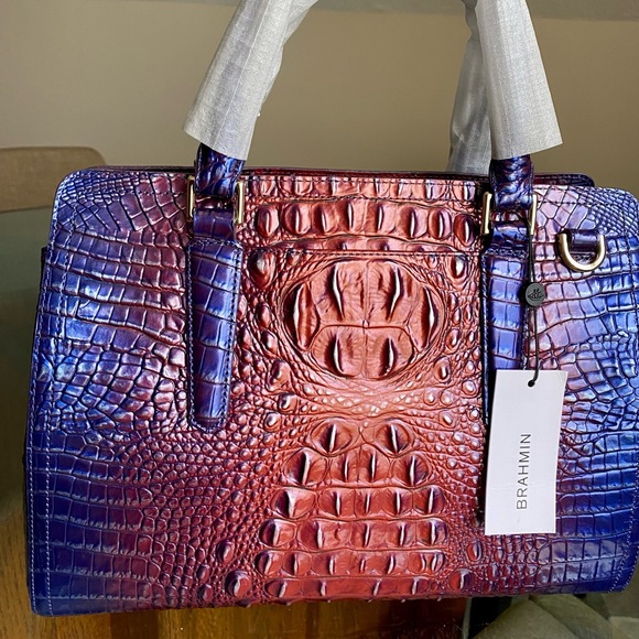 NWT Brahmin Small Finley Dawning Ombre Melbourne Leather - Picture 4 of 9